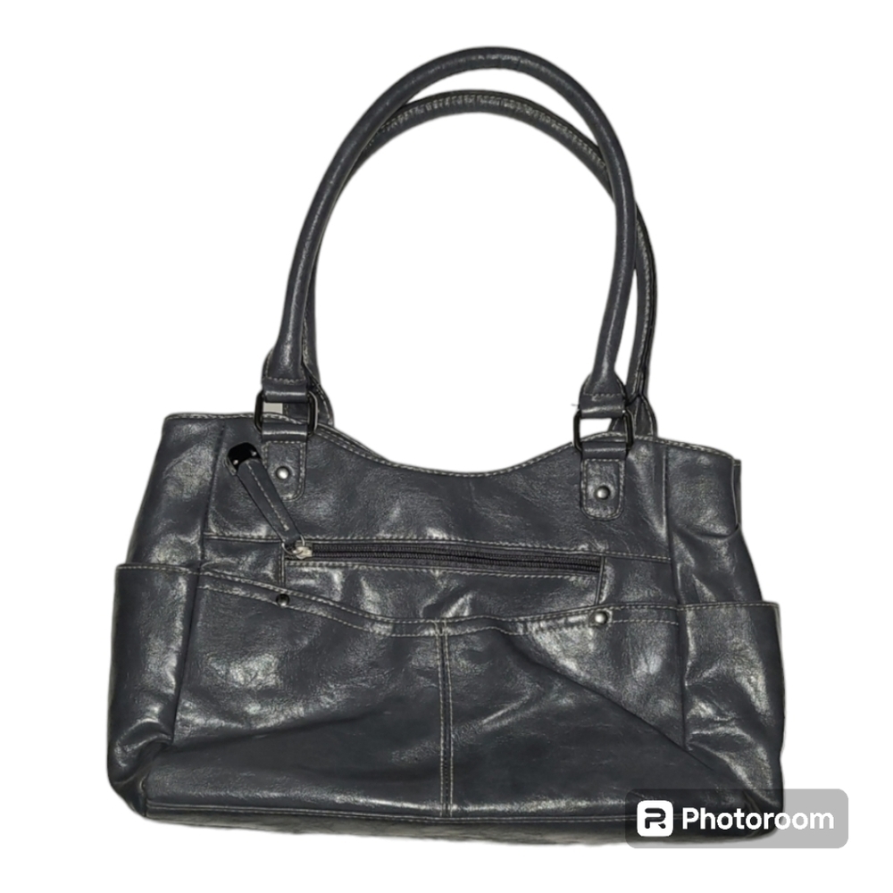 Gray handbag medium size Faux Leather - Picture 1 of 16
